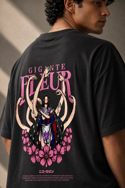Gigante Fleur Graphic Oversized T-Shirt